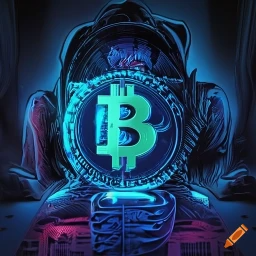 یک هکر در حال سرقت ارز دیجیتال